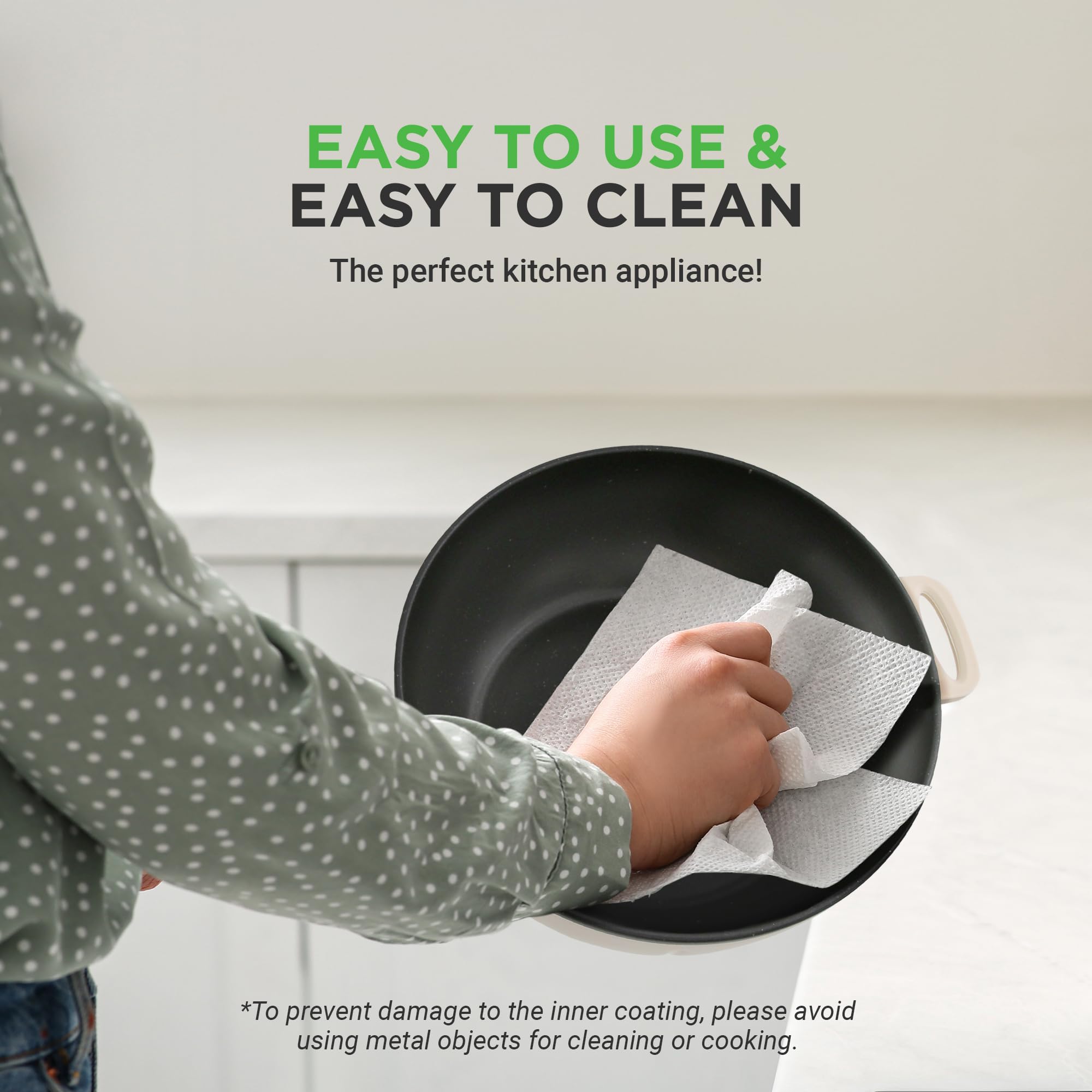 Amazon.com: NutriChef 2 In 1 Electric Frying Pan & Steamer 8